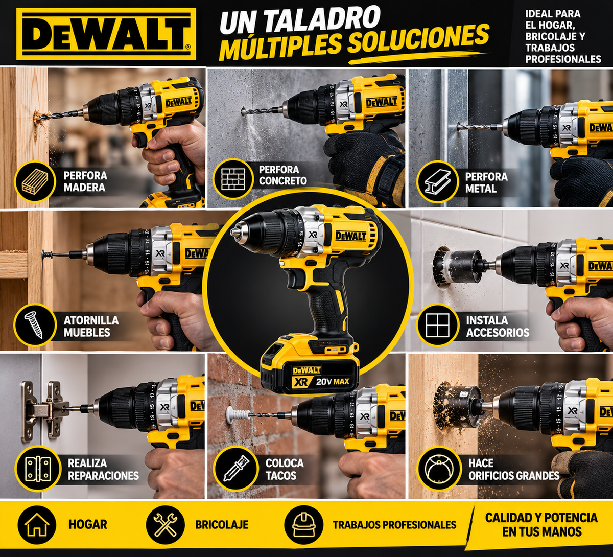 TALADRO 2401 DEWALT 3/8